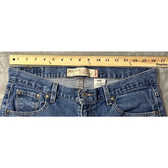 Levi Strauss Nouveau Low Straight Leg 505 Women’s Size 8 Short - Picture 3 of 10
